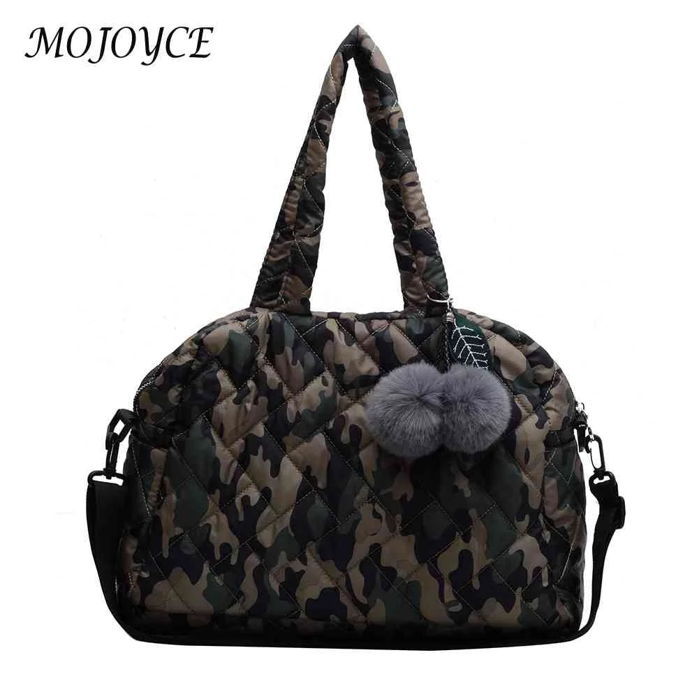 Quilted Shoulder Bag Large Capacity Travel Crossbody Bag