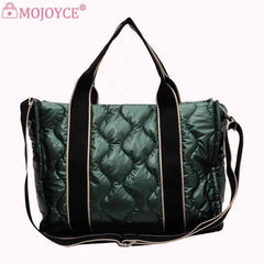 Quilted Cotton Crossbody Satchel Large Capacity Handbag