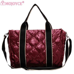 Quilted Cotton Crossbody Satchel Large Capacity Handbag