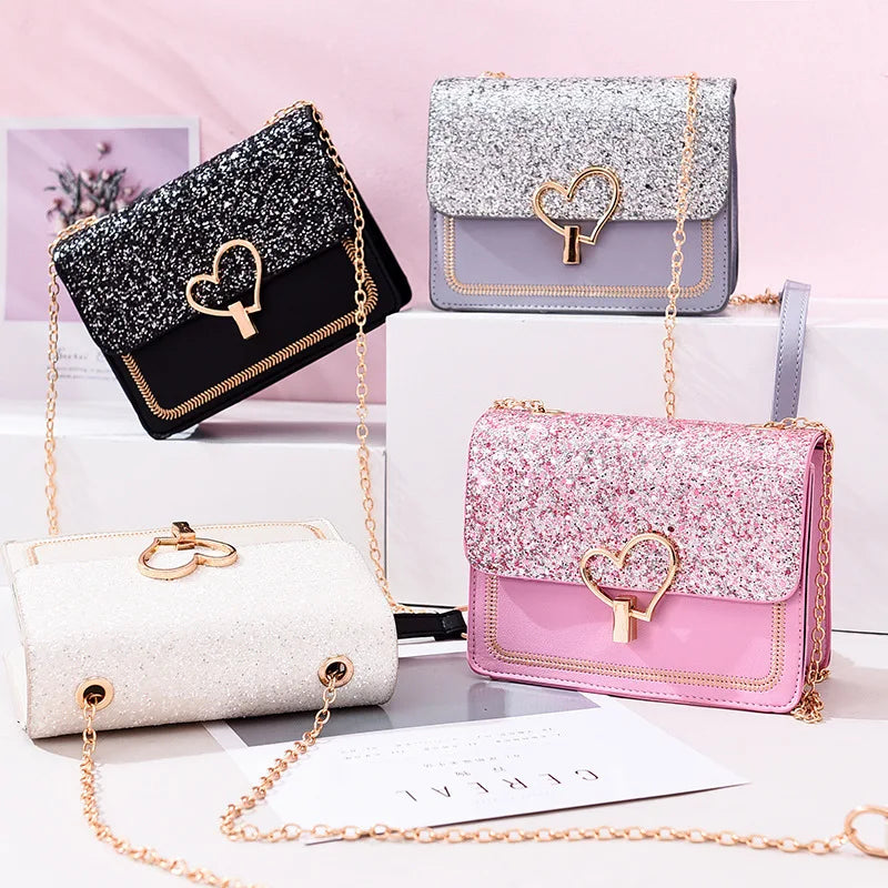 Autumn Women's Chain Lock Shoulder Bag