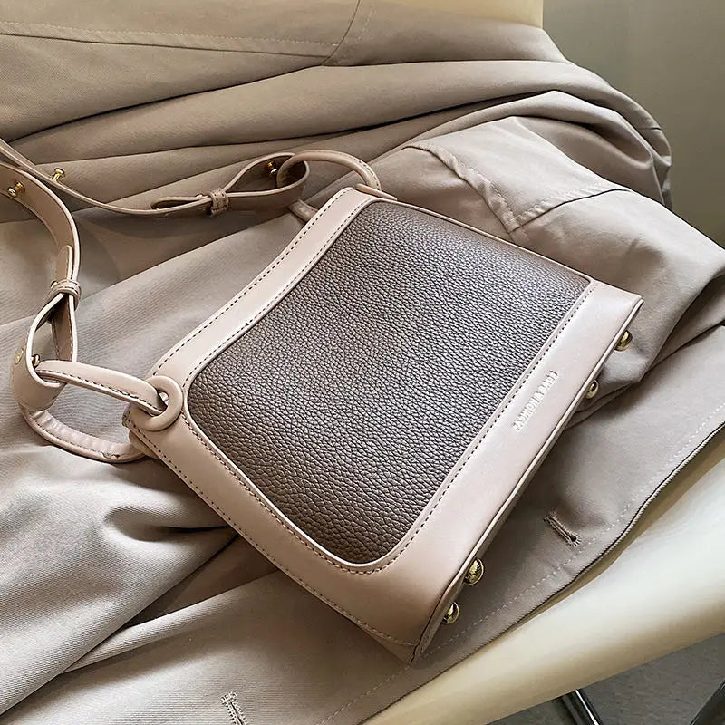 Retro Bucket Bag Ins Shoulder Messenger Bag for Autumn Winter