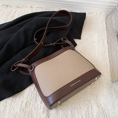 Retro Bucket Bag Ins Shoulder Messenger Bag for Autumn Winter