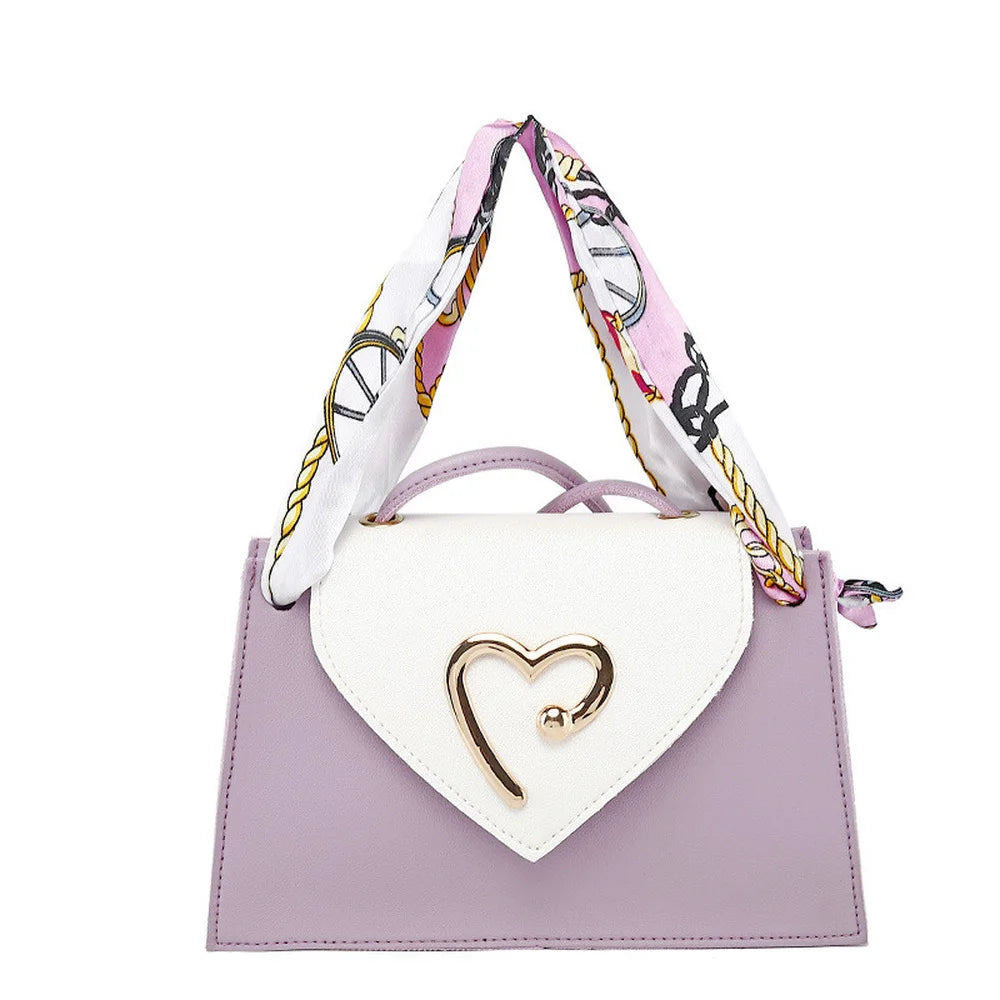 Silk Scarf Shoulder Bag for Autumn and Winter Style