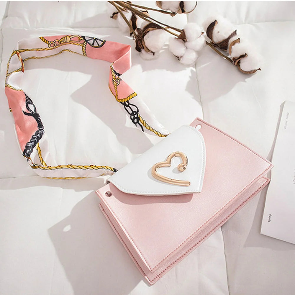 Silk Scarf Shoulder Bag for Autumn and Winter Style