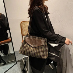 Autumn Winter Large Capacity Bag Women's Casual Shoulder Tote Bucket Bag