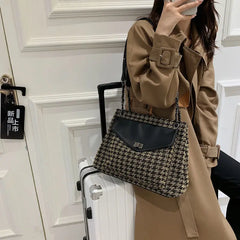 Autumn Winter Large Capacity Bag Women's Casual Shoulder Tote Bucket Bag
