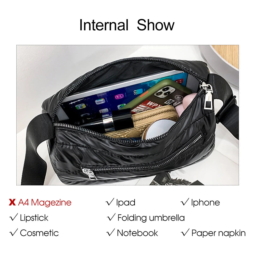 Large Capacity Nylon Shoulder Cross Bag