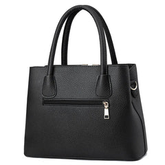 Autumn Winter Lychee Pattern Handbag Large Capacity Middle-Aged Mother Bag Women
