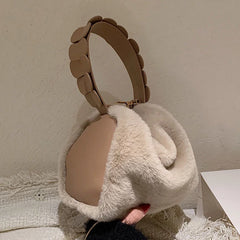 Autumn Winter Plush Chain Messenger Bag