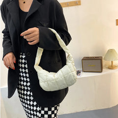 Women's Rhombus Embroidery Shoulder Bag