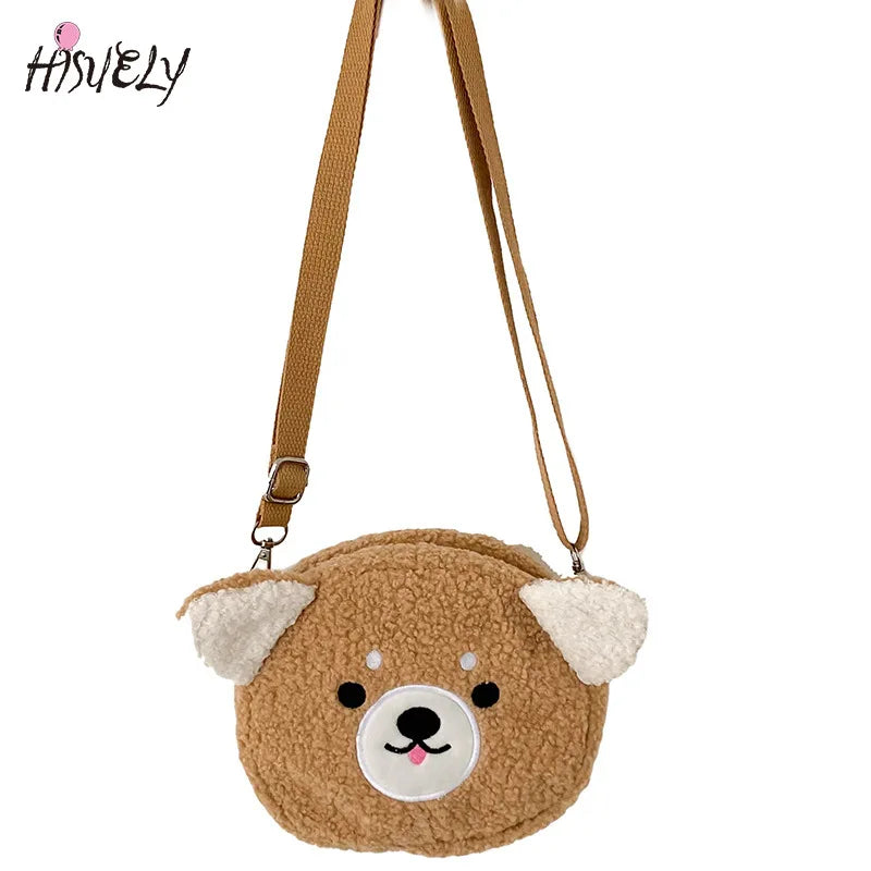 Ugly Soft Girl Plush Small Bag Shoulder Messenger Bag