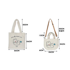 Embroidery Lamb Velvet Handbag Large-Capacity Shoulder Bag