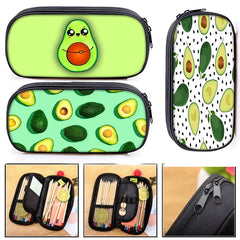 Avocado Printed Pencil Bag Teenage Study Stationery Storage Box