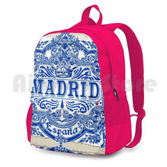 Vintage Azulejos Tiles Outdoor Sports Backpack