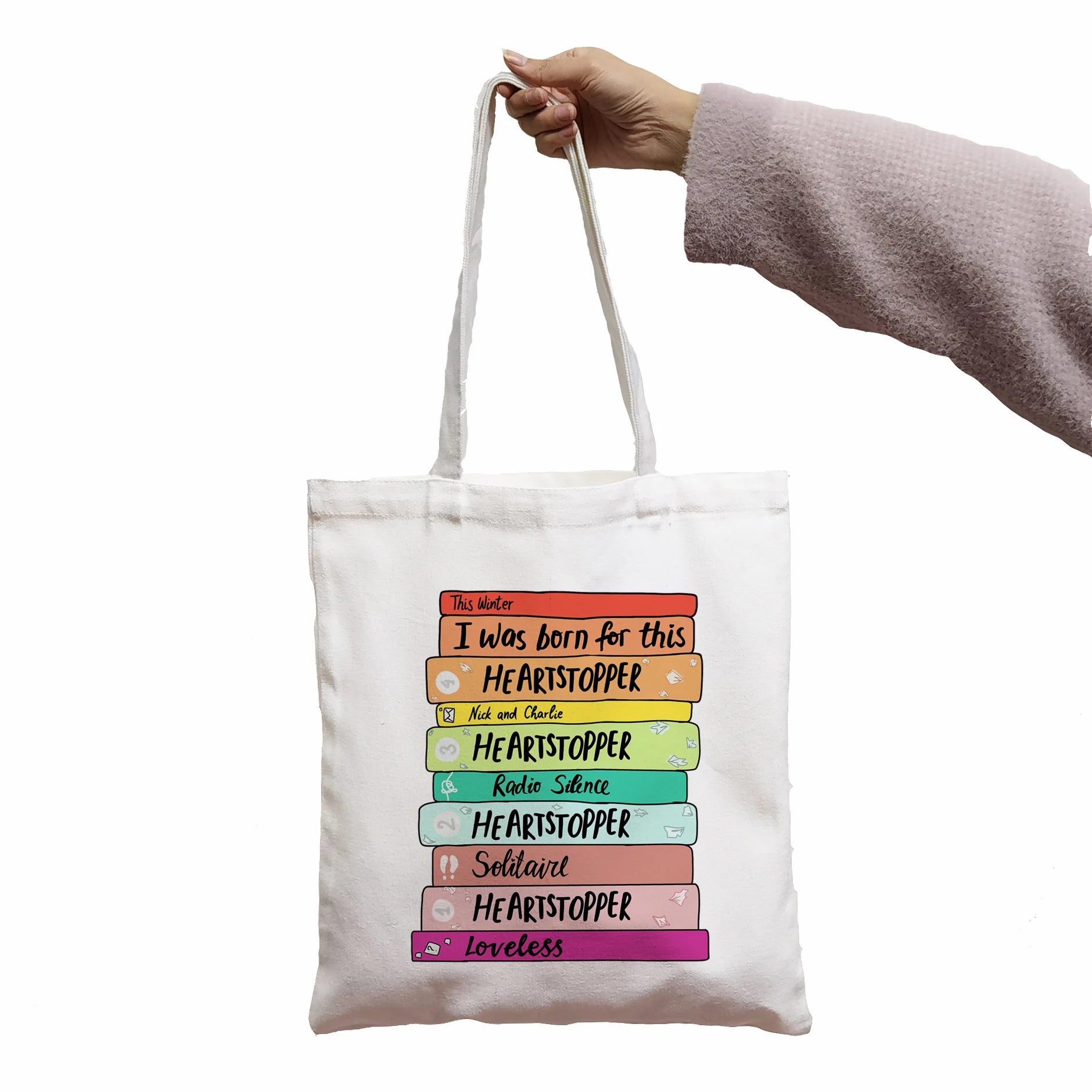 Heartstopper Leaves Funny Print Women Shopper Bag Tote Bag