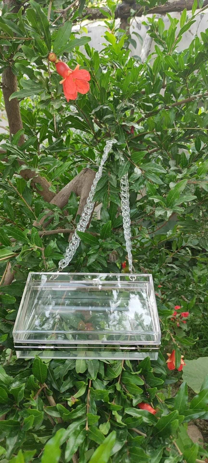 Square Clear Acrylic Dinner Bag for Women Cross Bag