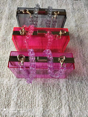 Colorful Acrylic Bag - Women's Dinner Cross Bag
