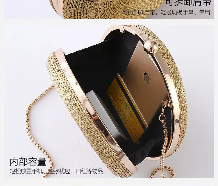 Snail-Shaped Round Bag Evening Crossbody Handbag
