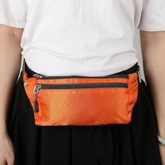 BISI GORO Hip Bum Waist Bag Zipper Pouch Banana Packs Unisex Waistbag