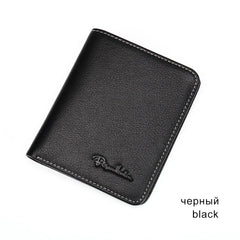 BISON DENIM men wallets leather mini pocket business casual purse