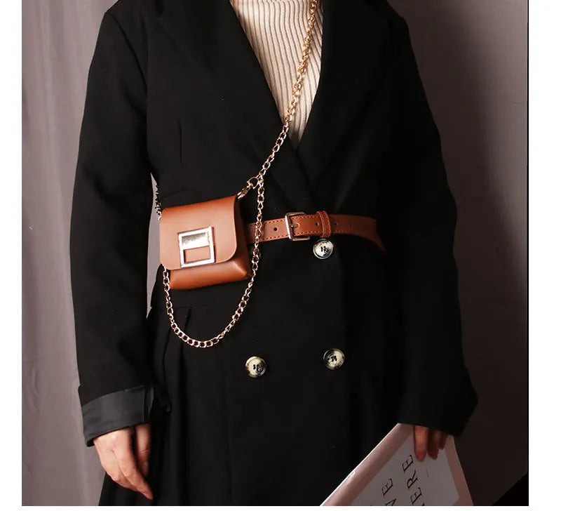 Chain Shoulder Strap Mini Purse Bag