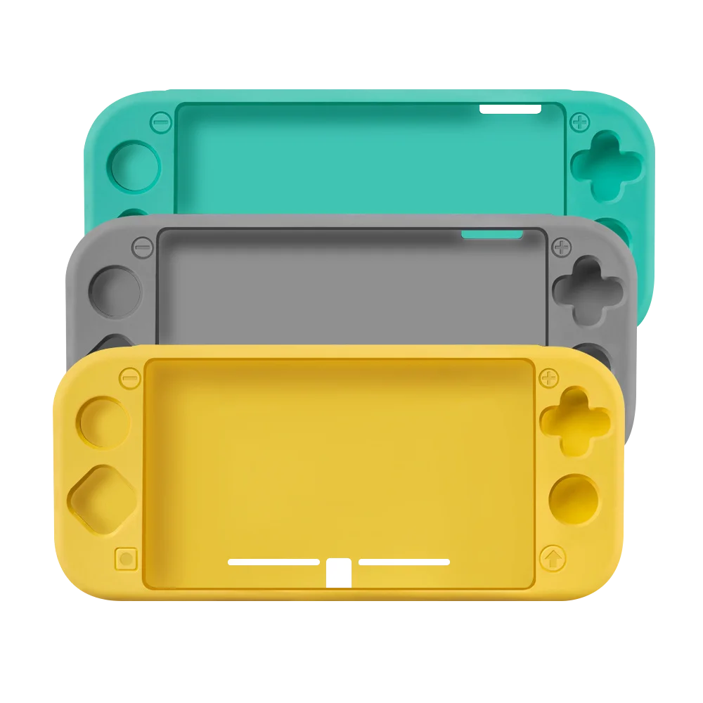 Silicone Case Cover Protector for Switch Lite Gray Yellow