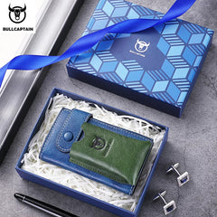 Leather Men's Key Case Housekeeper Holders Car Keychain Portable