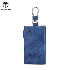 Leather Men's Key Case Housekeeper Holders Car Keychain Portable