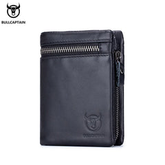 Leather Men's Wallet RFID Blocking Bi-Fold Classic Style