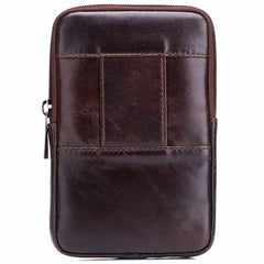 Men's Leather Cigarette Waist Bag Fanny Pack Money Phone Pocket