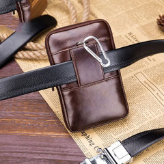 Men's Leather Cigarette Waist Bag Fanny Pack Money Phone Pocket