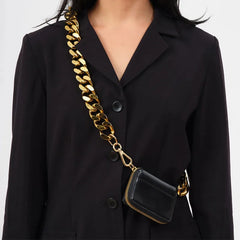 Women's PU Leather Crossbody Bag with Chain Shoulder Strap