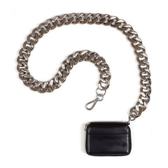 Women's PU Leather Crossbody Bag with Chain Shoulder Strap
