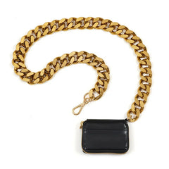 Women's PU Leather Crossbody Bag with Chain Shoulder Strap
