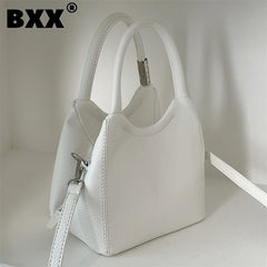 High Bucket Handbag For Women Casual Solid Shoulder Messenger Bags Female