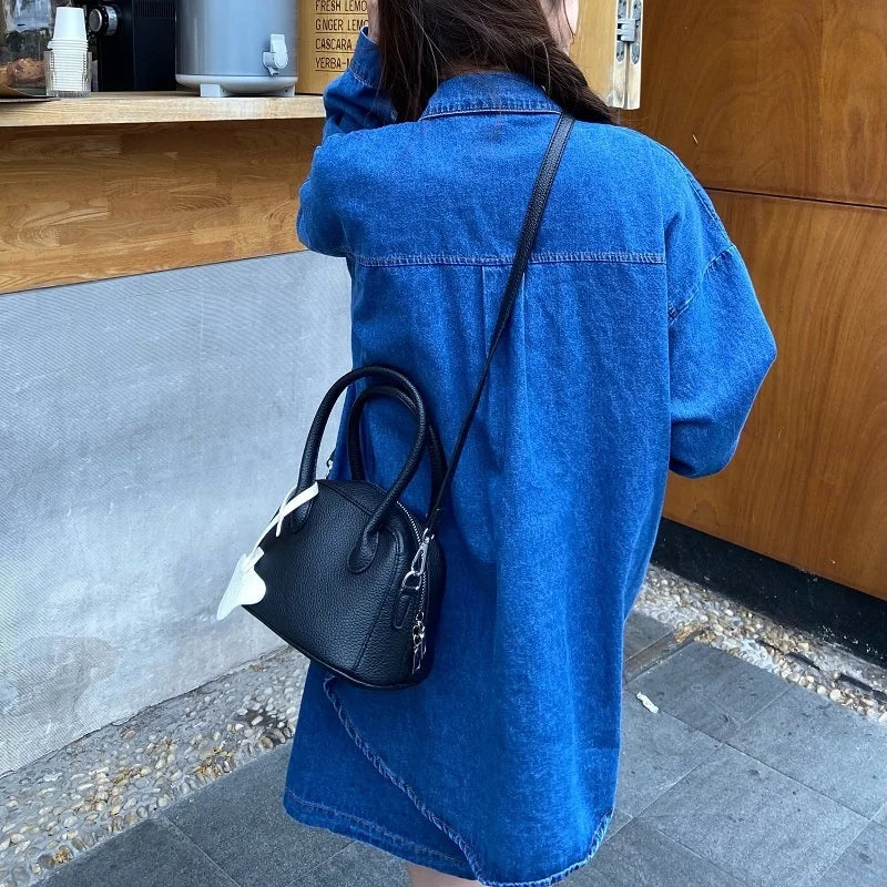 Minority PU Leather Bag For Women Protable Wallet High Crossbody Bags