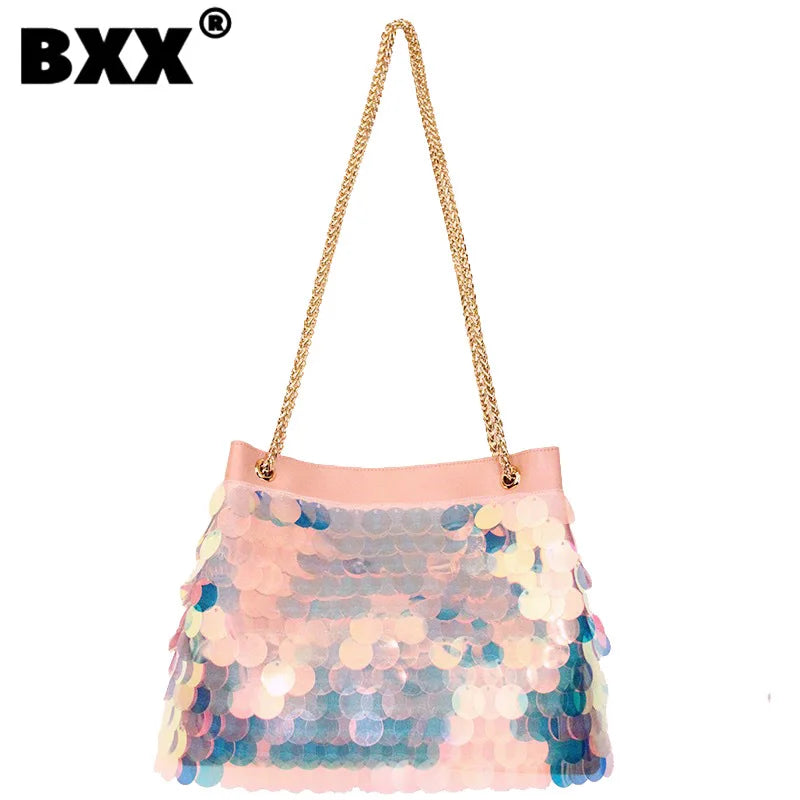 Sequin Handbag Women's Chain Shoulder Bags