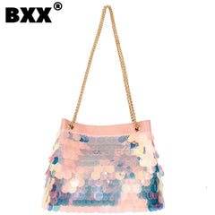 Sequin Handbag Women's Chain Shoulder Bags