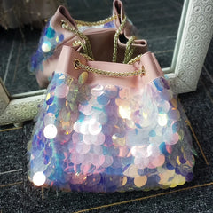 Sequin Handbag Women's Chain Shoulder Bags
