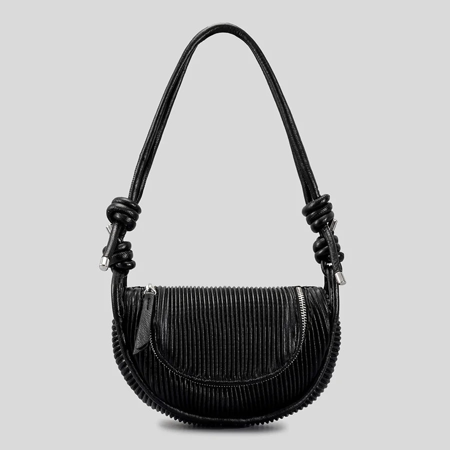 Striped Patchwork Handbag For Women Solid Shoulder Wallet 8P071