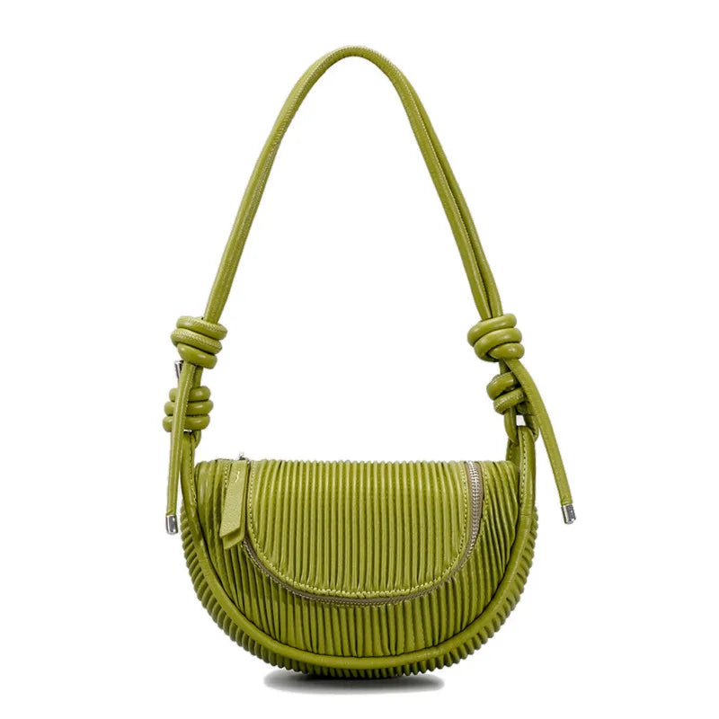 Striped Patchwork Handbag For Women Solid Shoulder Wallet 8P071
