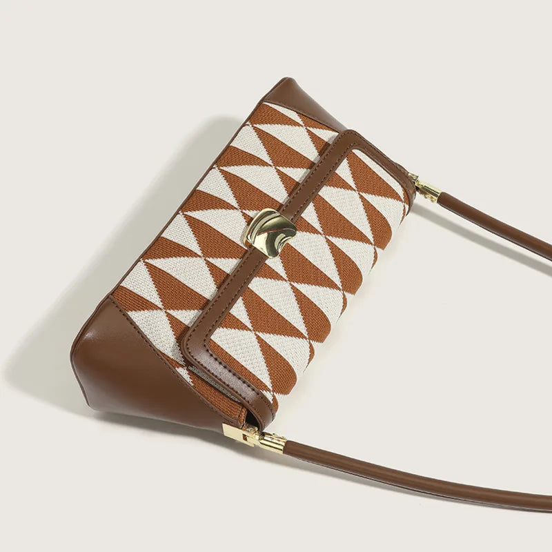 Temperament Patchwork Handbag Women's Crossbody Bag GF4825