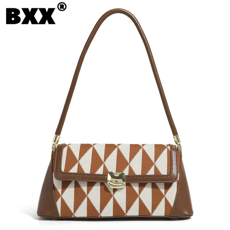 Temperament Patchwork Handbag Women's Crossbody Bag GF4825