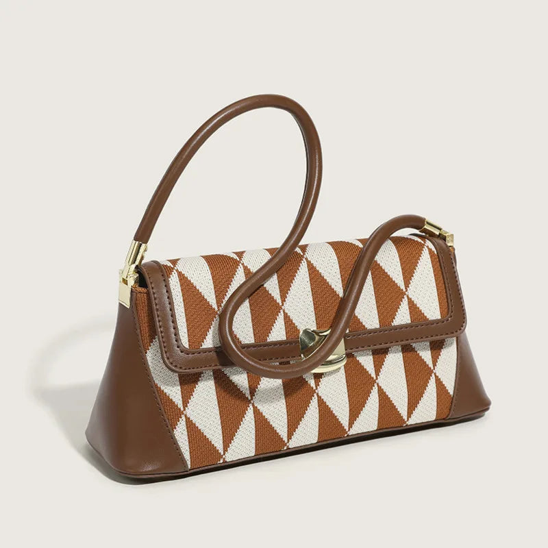 Temperament Patchwork Handbag Women's Crossbody Bag GF4825