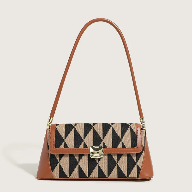 Temperament Patchwork Handbag Women's Crossbody Bag GF4825