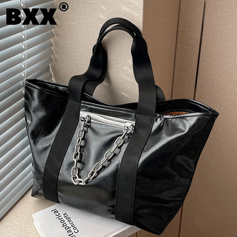 Women's PU Leather Handbags Large Capacity Tote Bags
