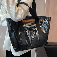 Women's PU Leather Handbags Large Capacity Tote Bags
