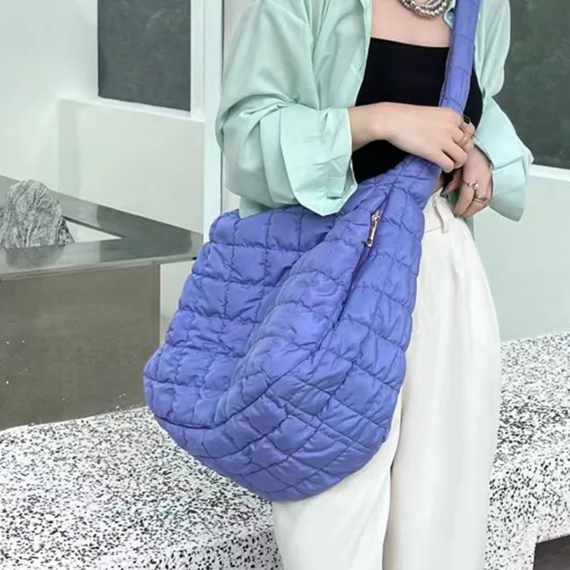 Casual Crossbody Bag Women's Solid Bags Capacity Shopping Handbag