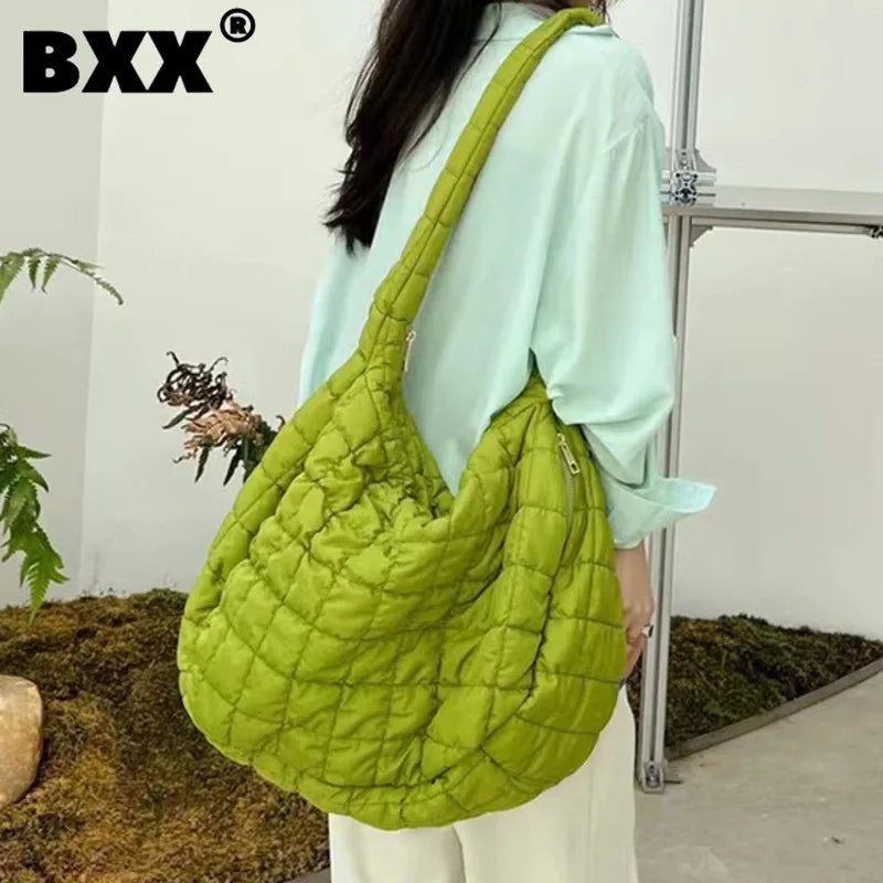 Casual Crossbody Bag Women's Solid Bags Capacity Shopping Handbag