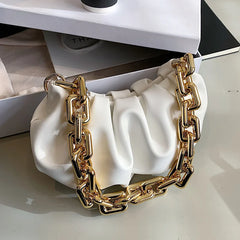 Women's Light PU Leather Chain Handbag 8S0125